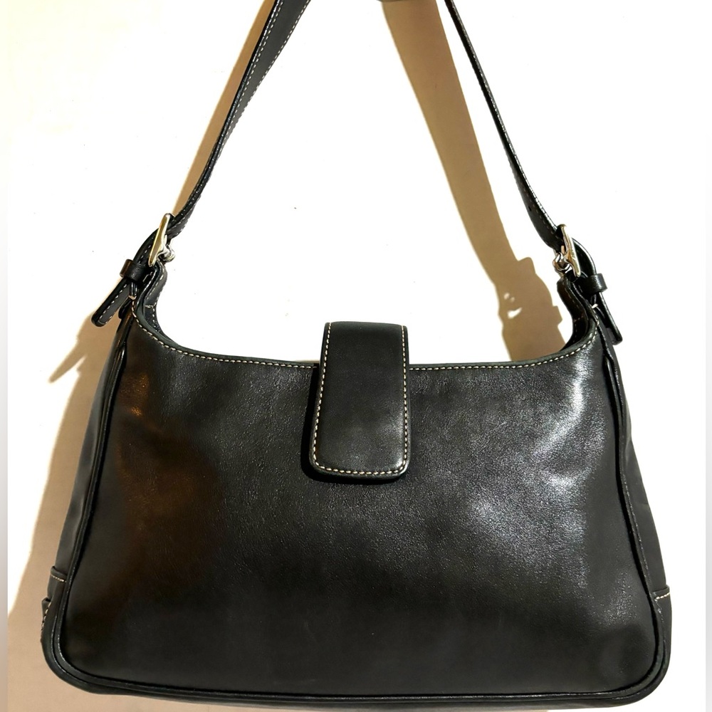 Coach Black Leather Shoulder Bag